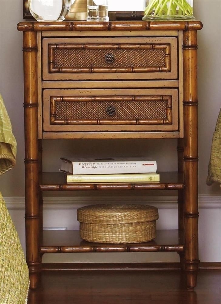 Ginger island bedside chest tropical nightstands and bedside tables
