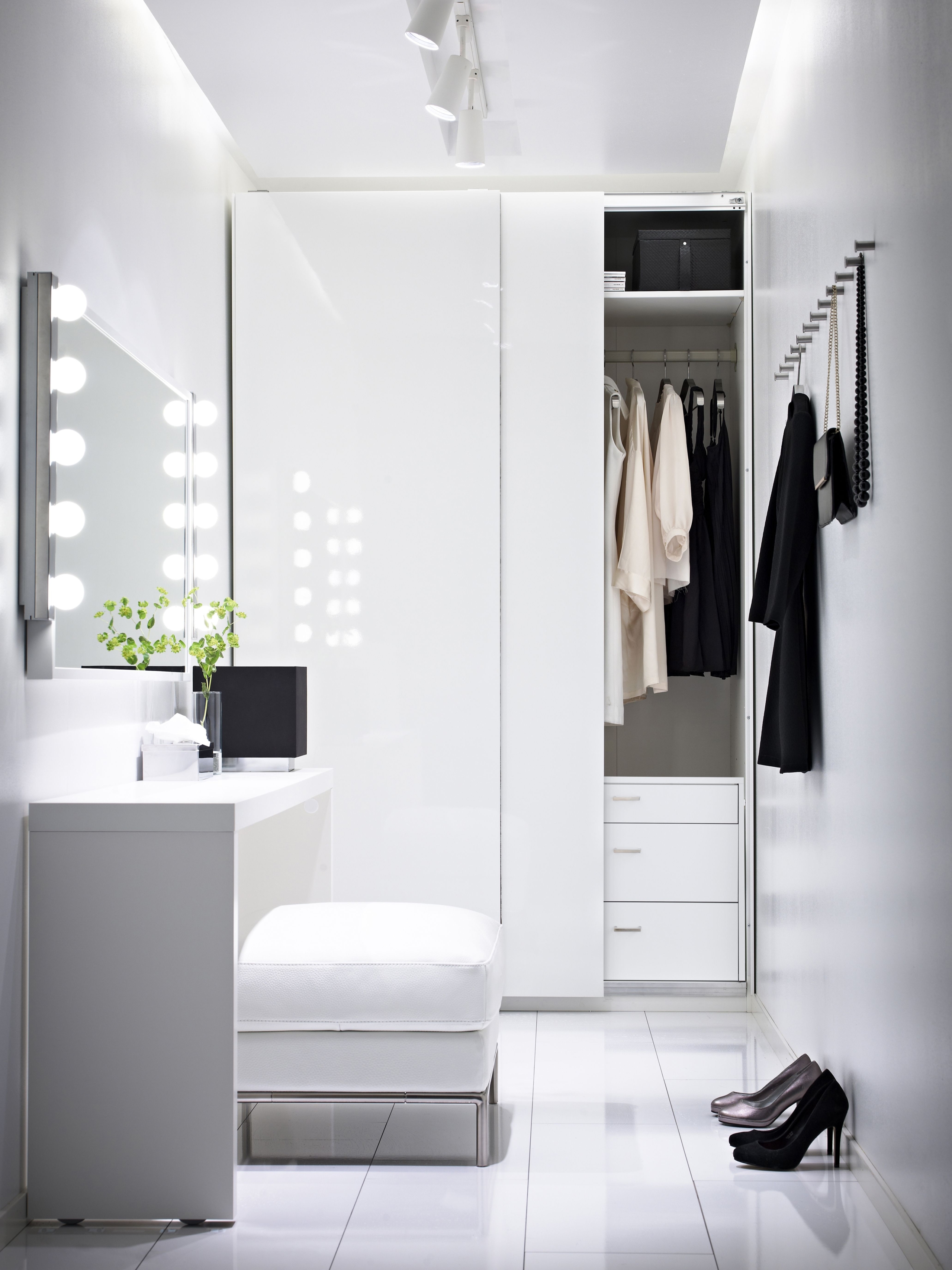 Modern makeup vanity