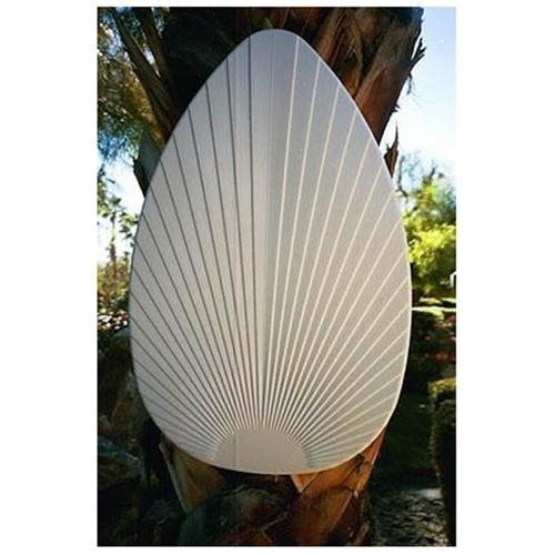 Palm leaf shaped ceiling fan blade covers