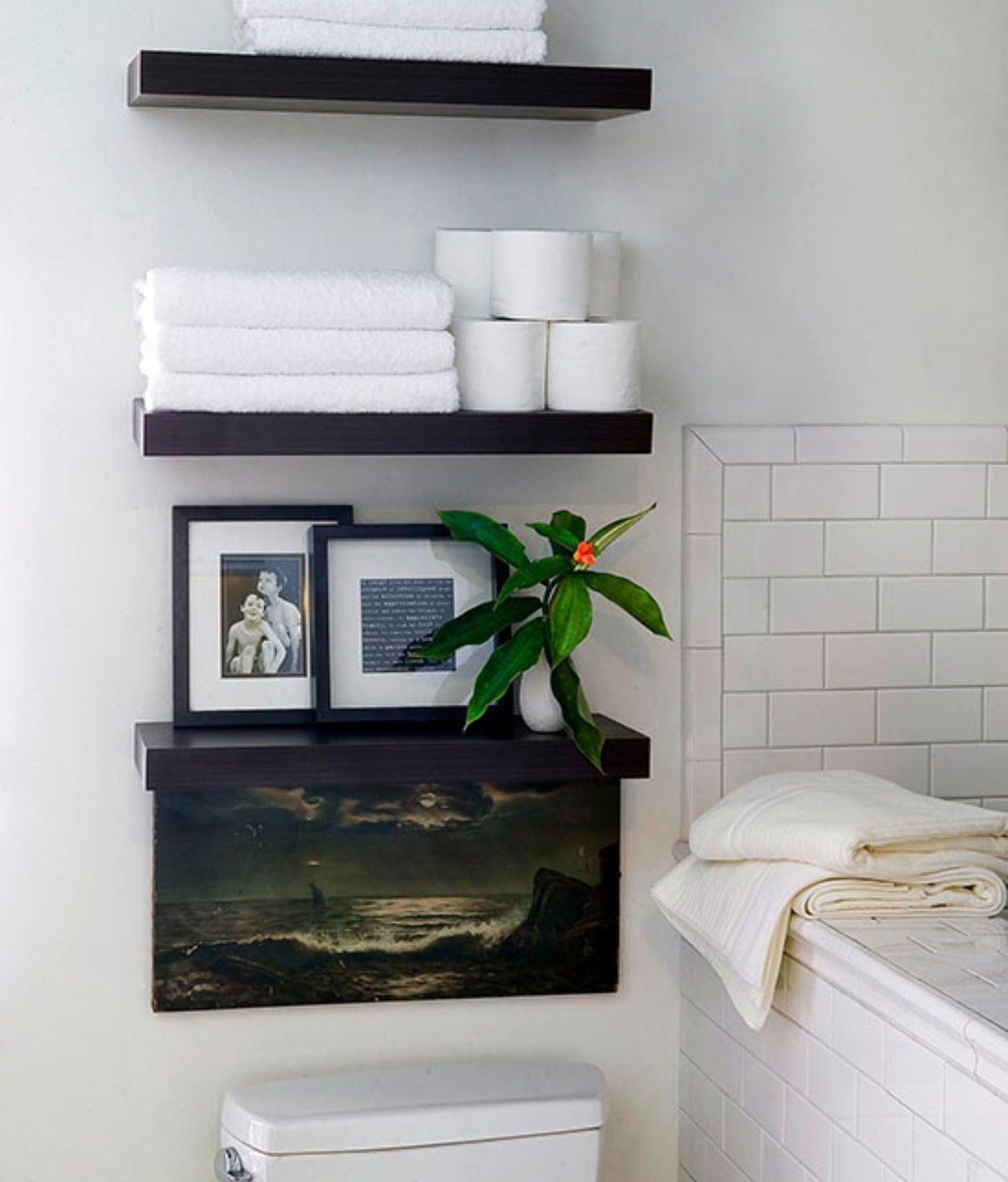 Shelves above toilet 10
