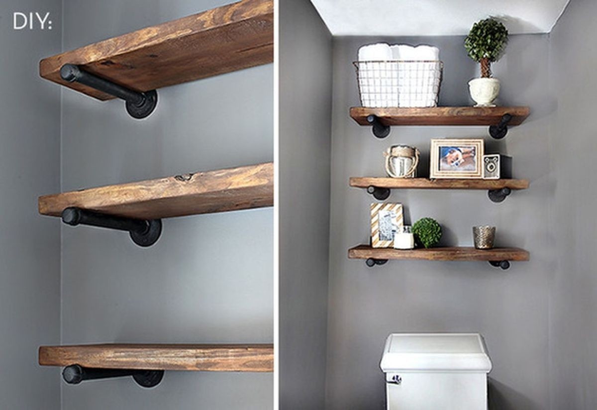 Shelves above toilet 2