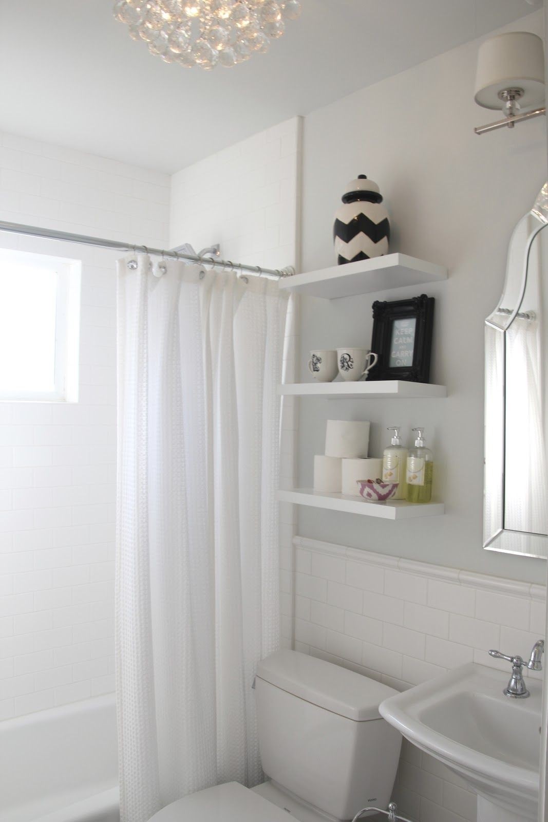 Shelves above toilet 6