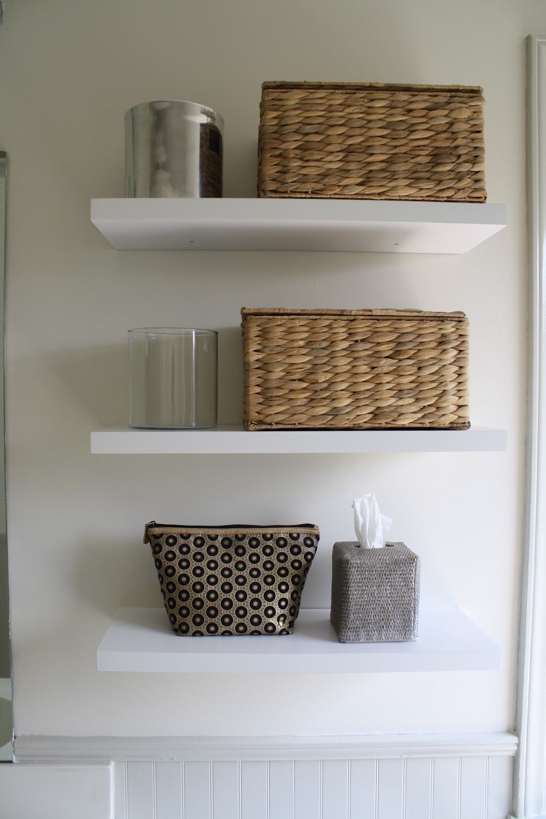 Storage above toilet ideas