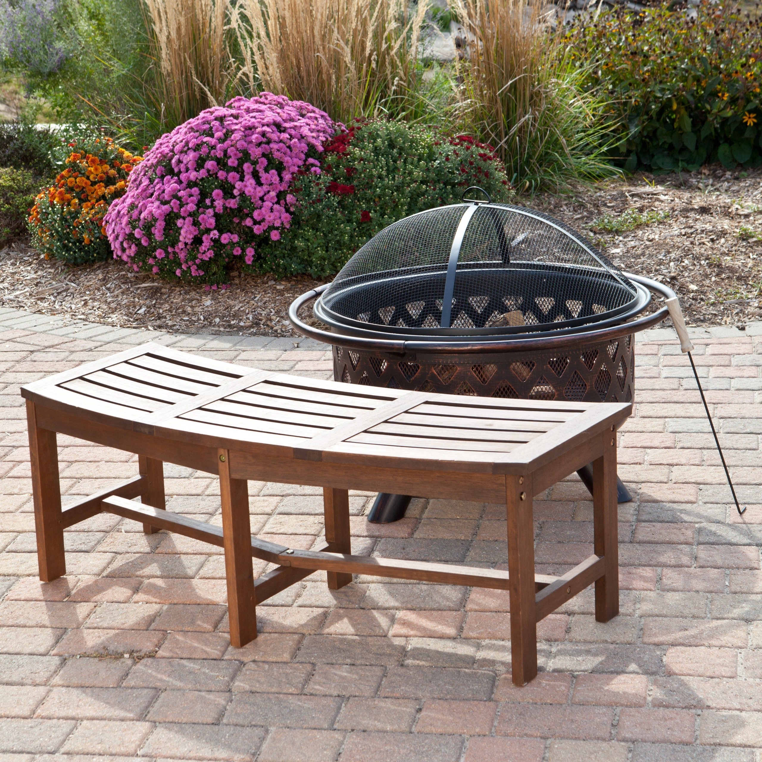Benches around fire pit 1