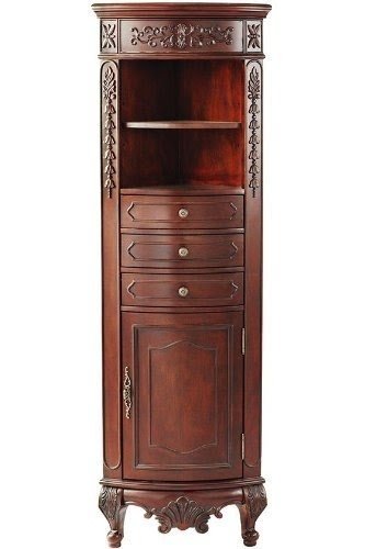 Corner linen cabinet