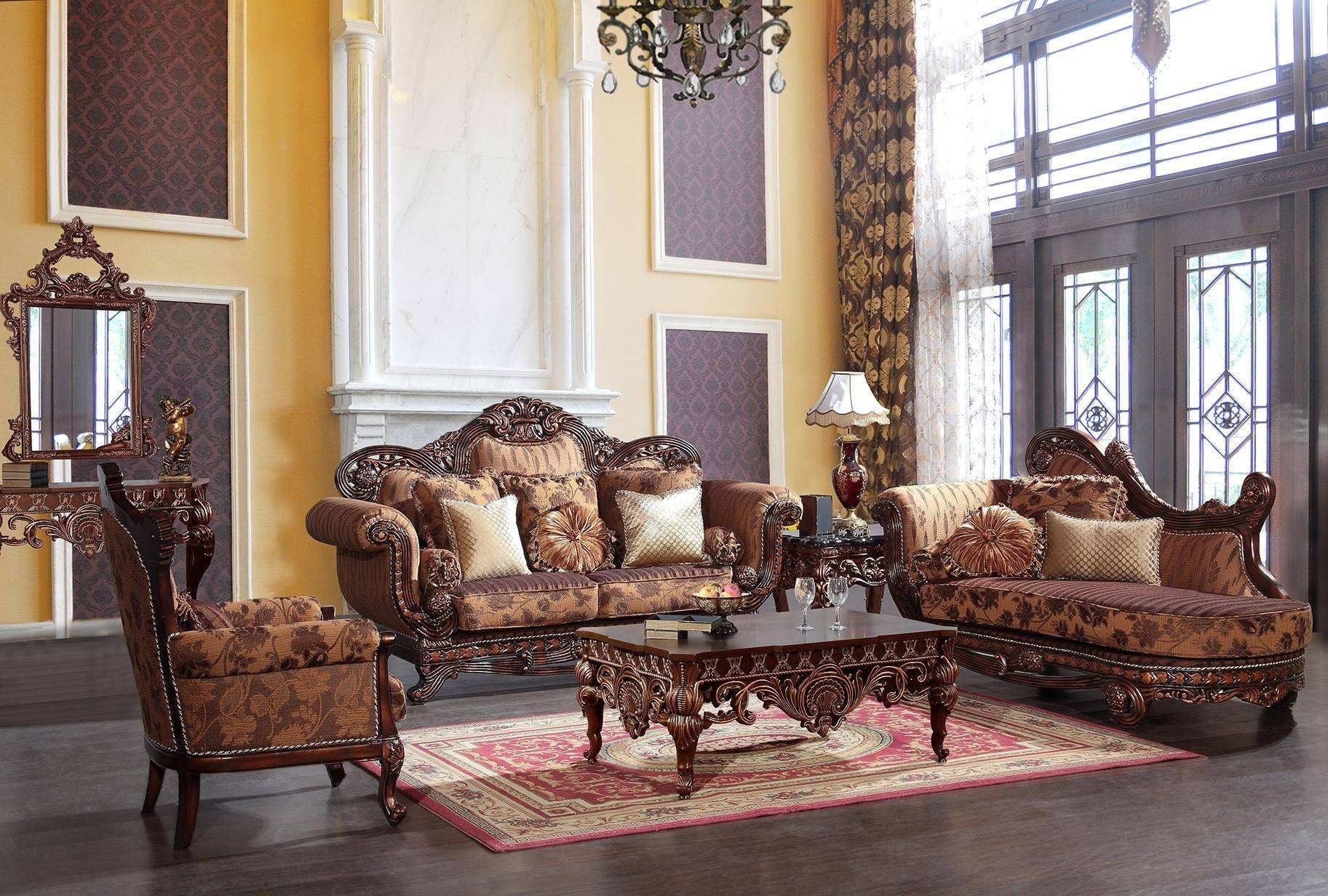 Formal living room set with chaise the maywood formal living