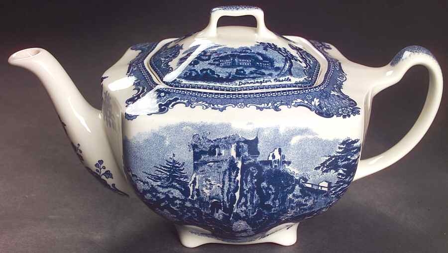 Johnson bros old britain castles blue tea pot 4741001