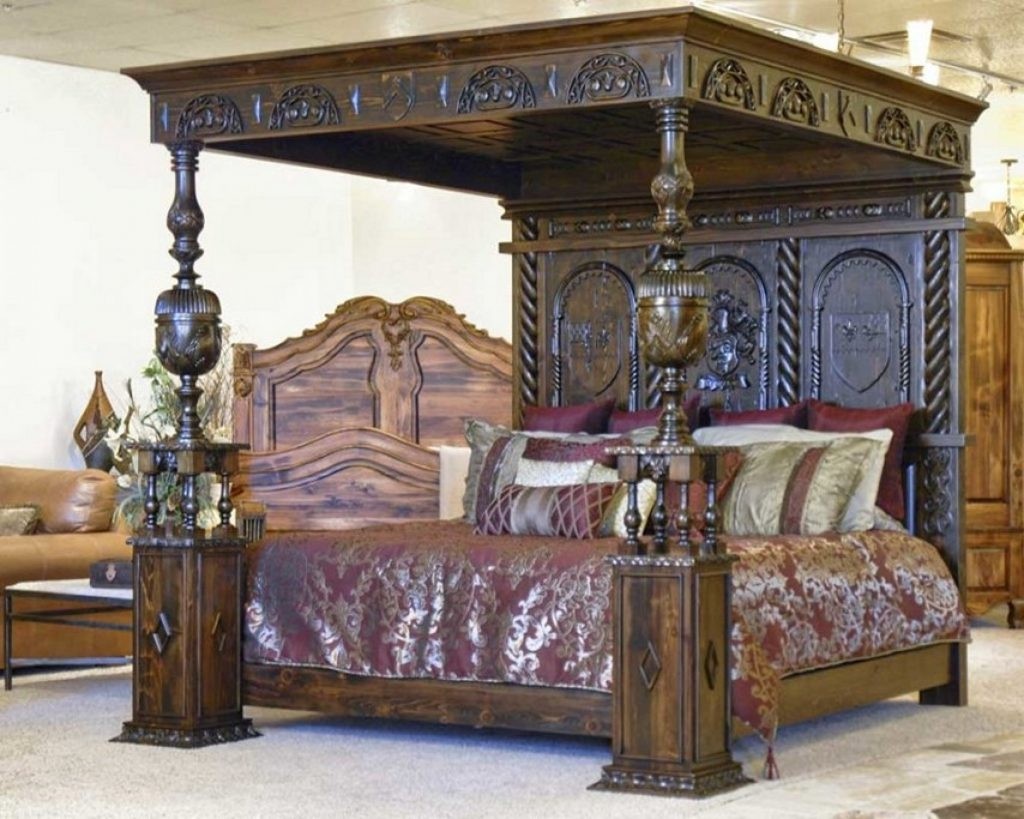 King size four poster bed 1