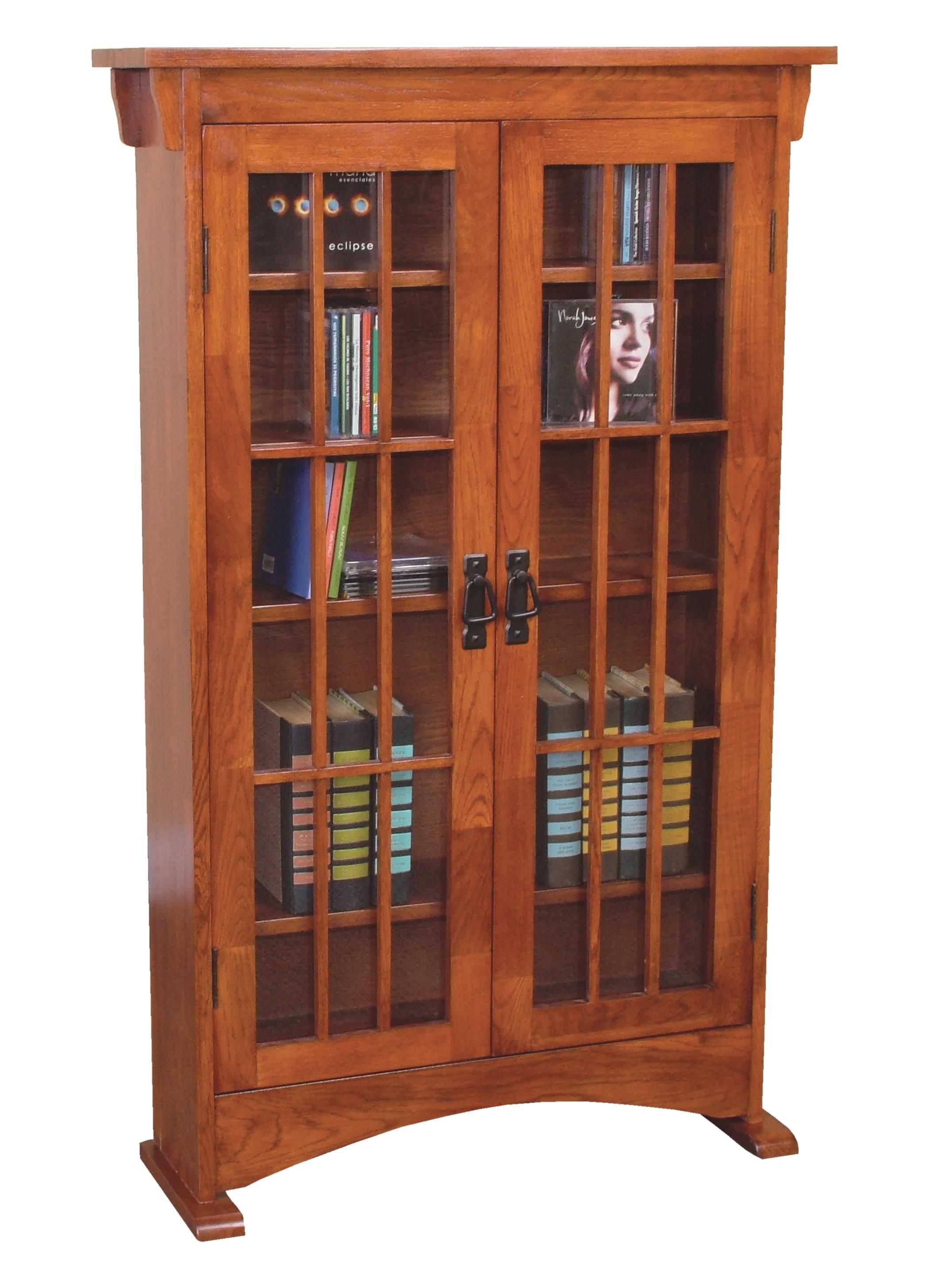 Mission oak cd dvd cabinet