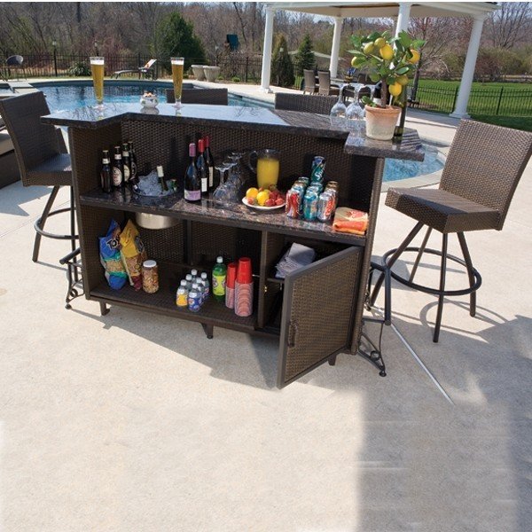Portable patio bar