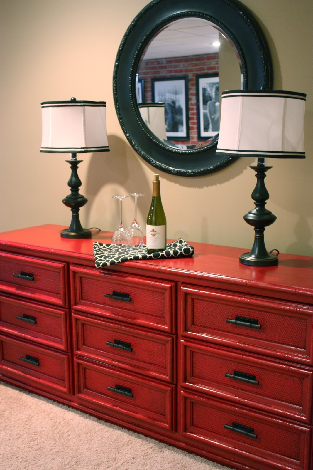 Red buffet table 2