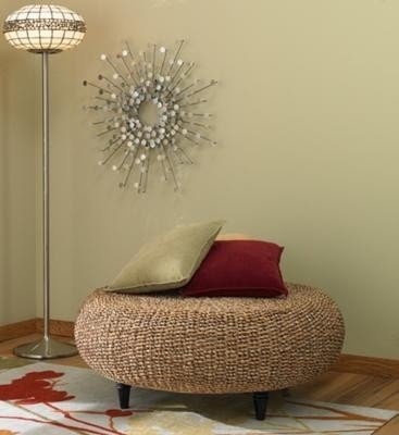 Round woven coffee table 14