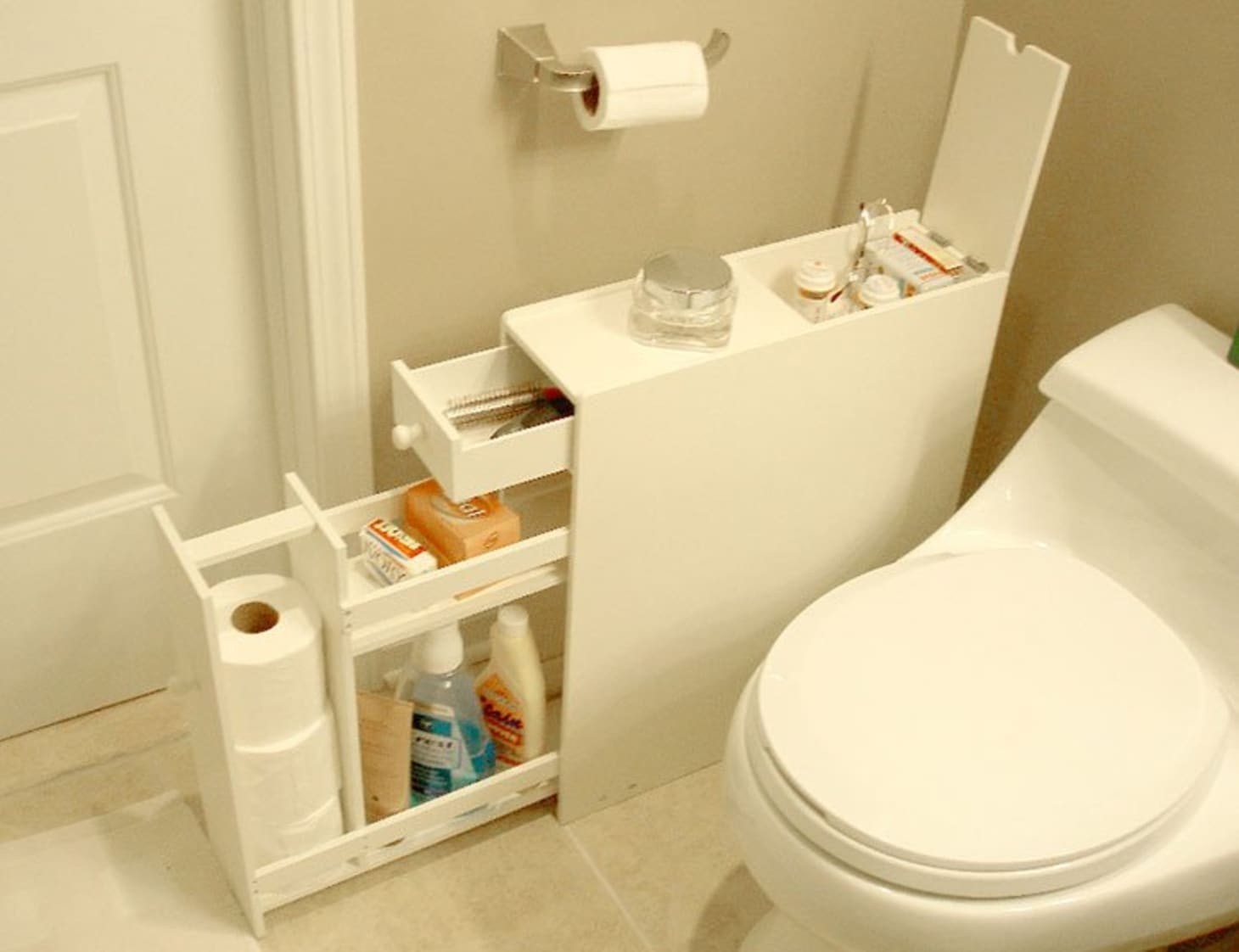 White over the toilet storage 24