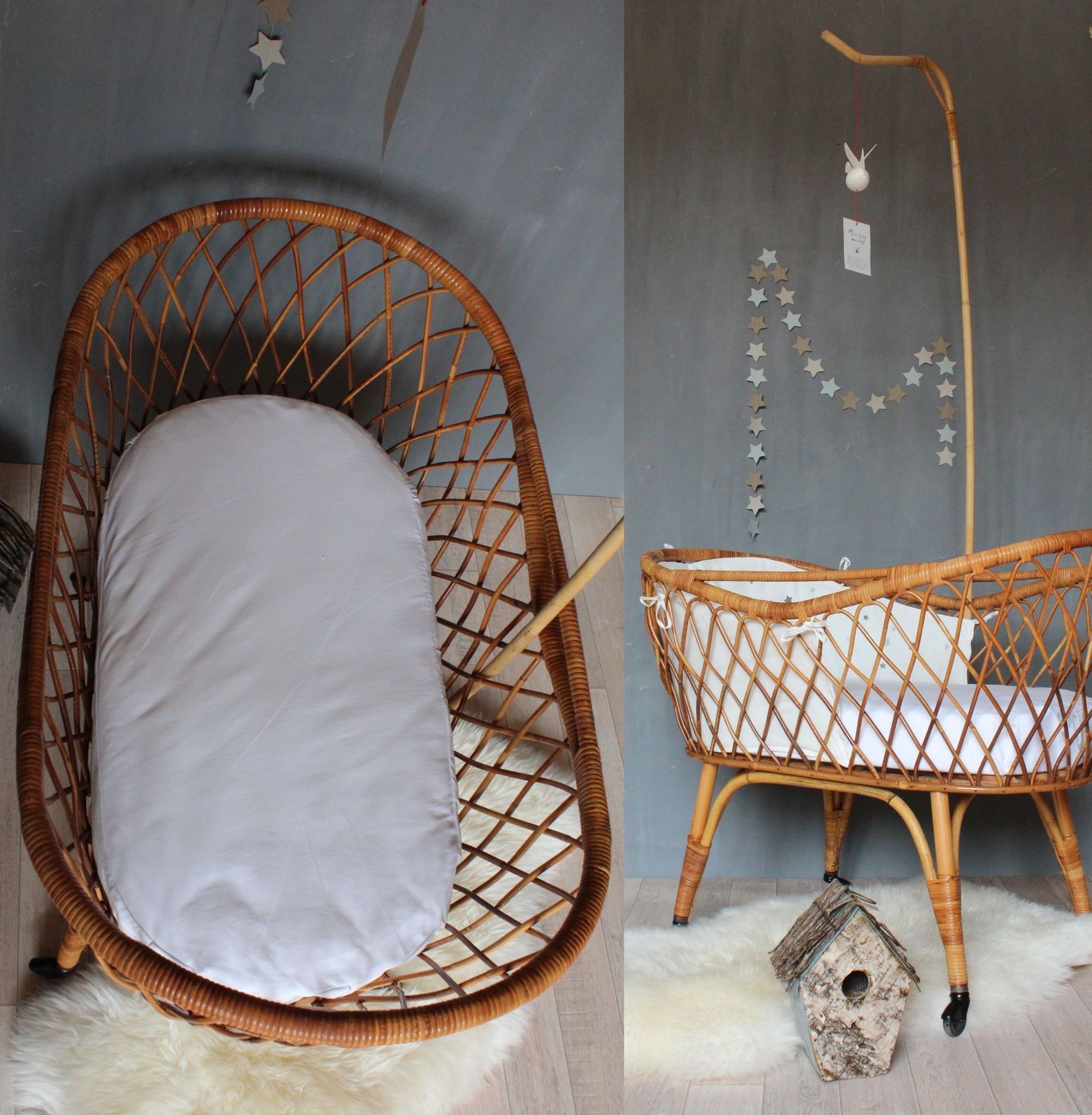 Wicker crib