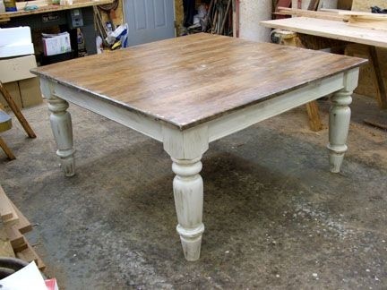 Black square dining table 8