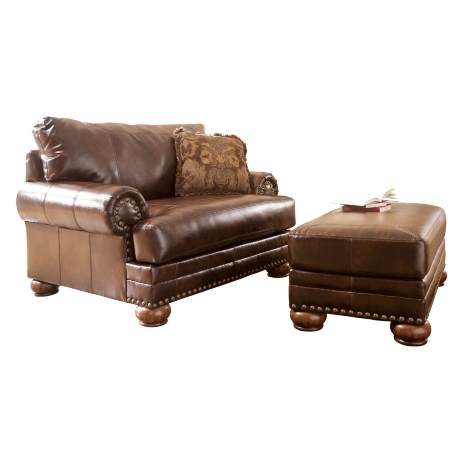 Chair and a half with ottoman 1