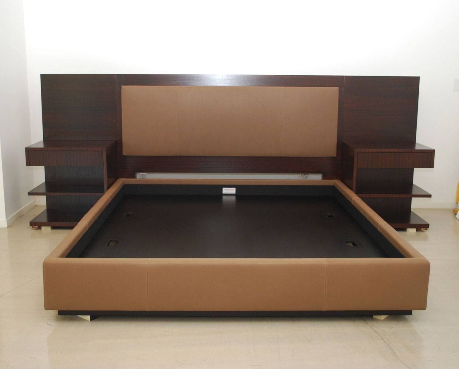King size headboard with shelves 1