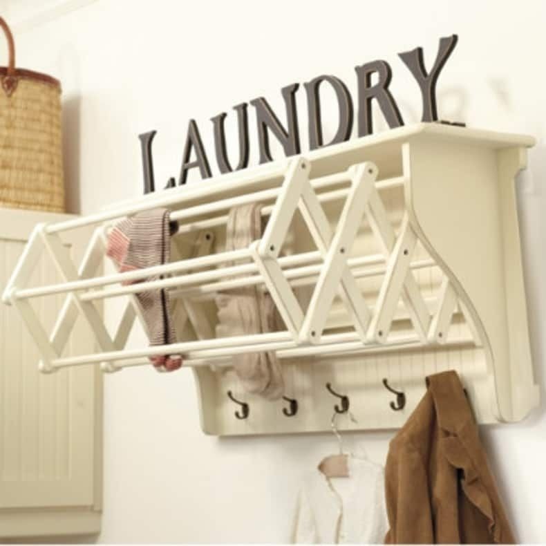 Retractable drying rack 5