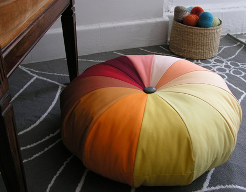 Sew some big colorful floor cushions 28 decorating tricks to