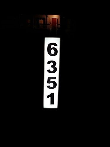 SOLAR ADDRESS SIGN LIGHTED ADDRESS MARKER PLAQUE