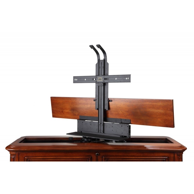 Tv lift cabinet crystal pointe 360 swivel lift for 32