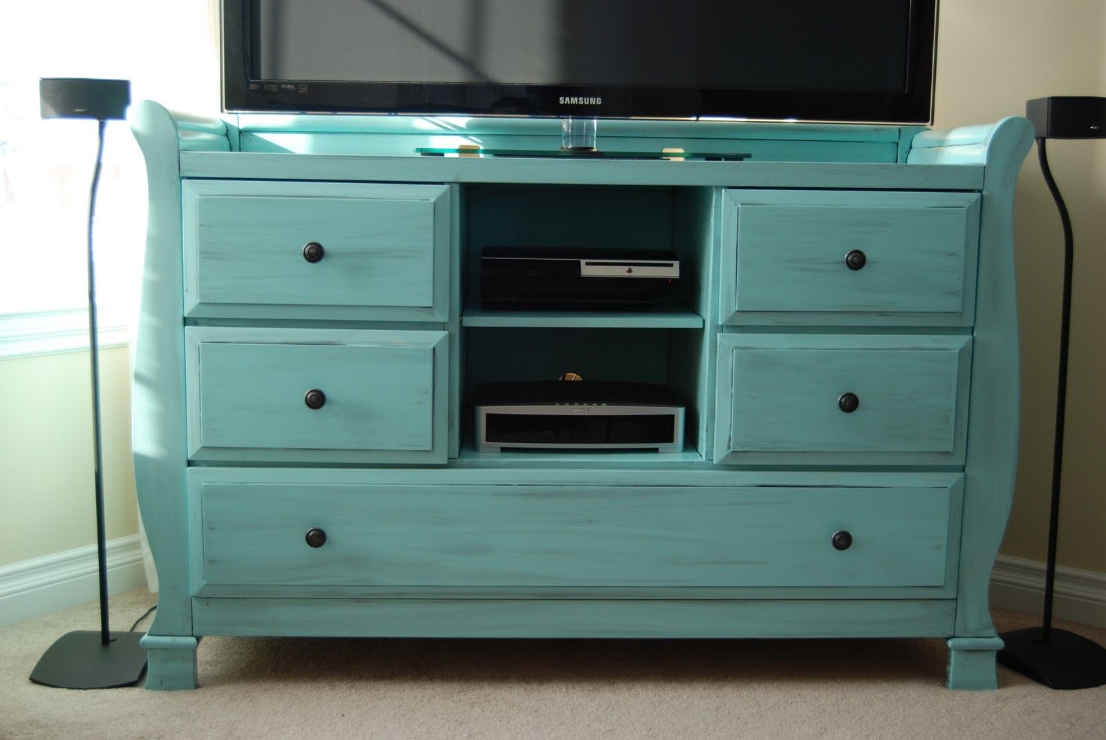 Tv stand dresser combo 9