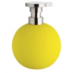 Yellow soap dispenser