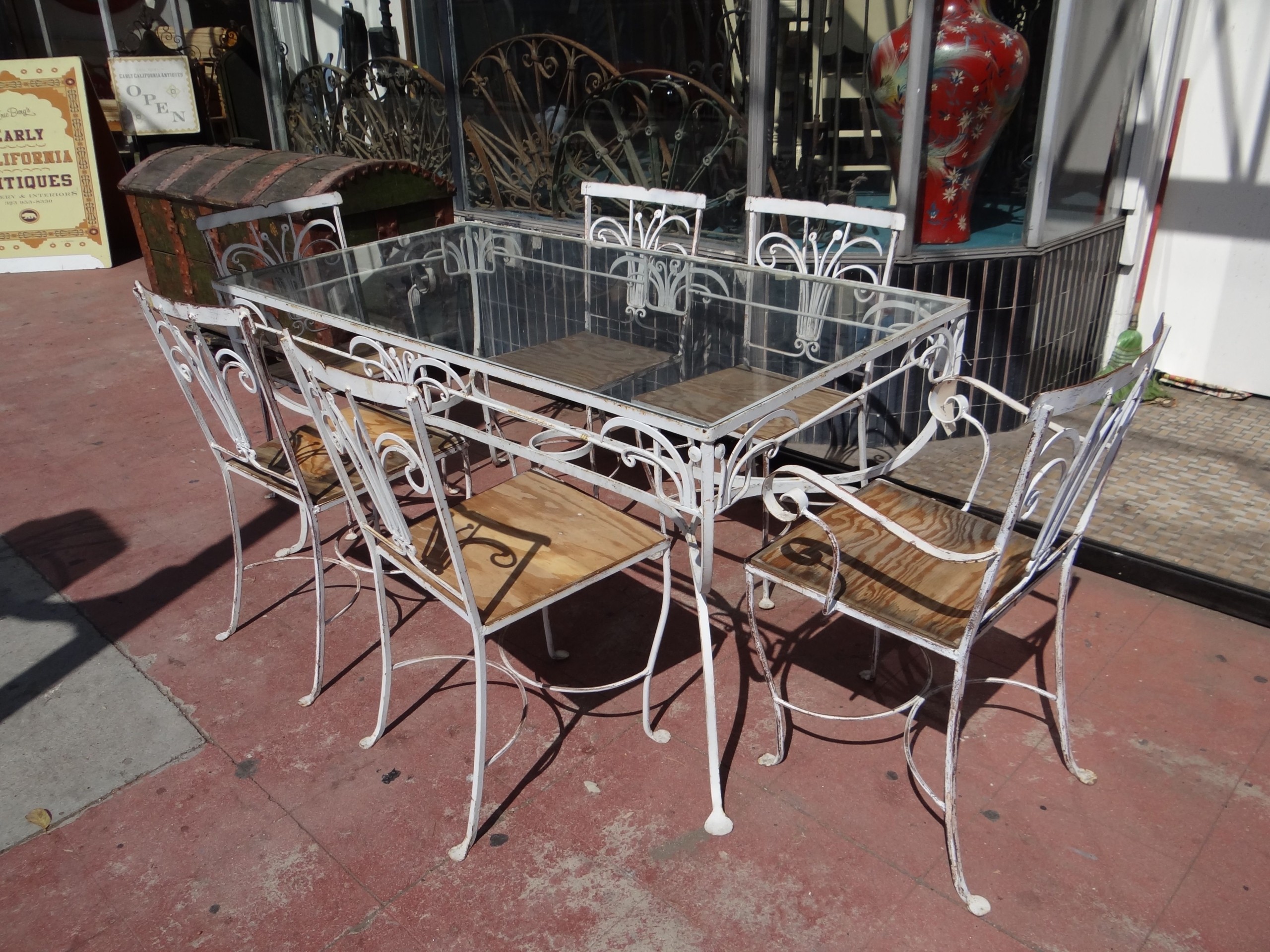 1940s salterini 1928 1953 wrought iron outdoor patio furniture