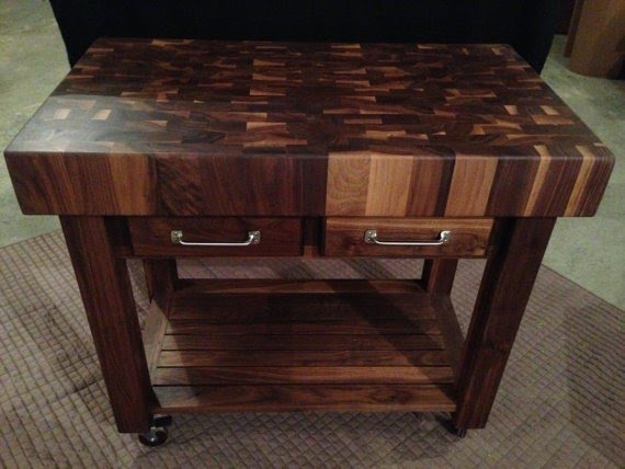Beautiful Black Walnut End Grain Butcher