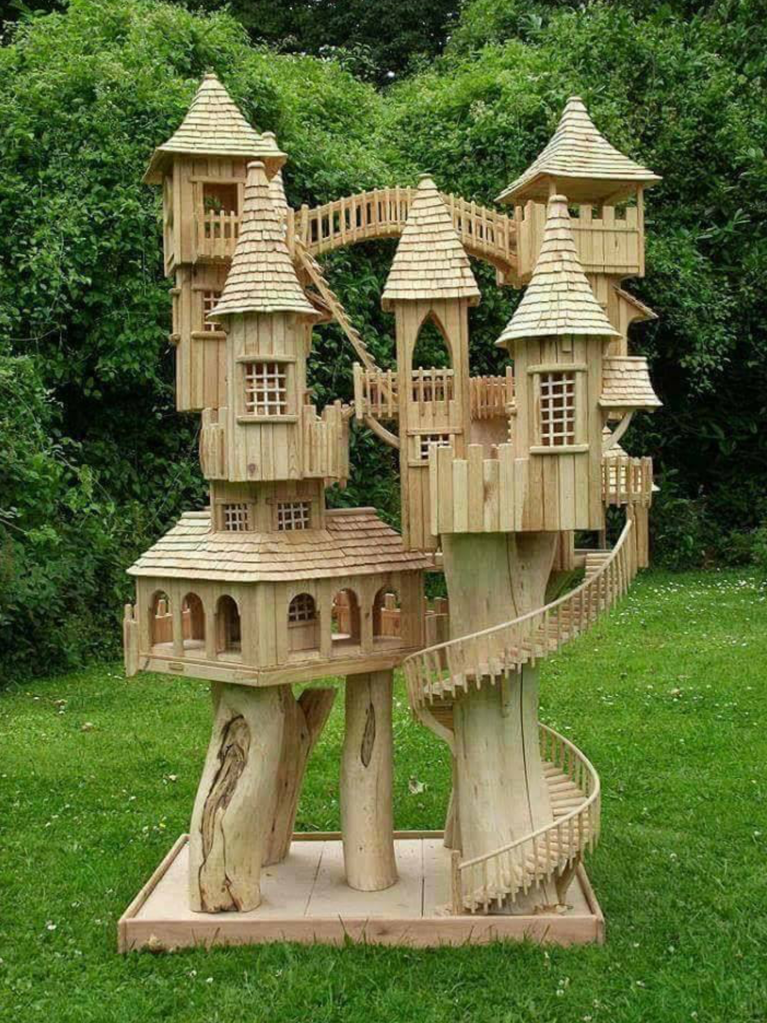 Large wooden doll house
