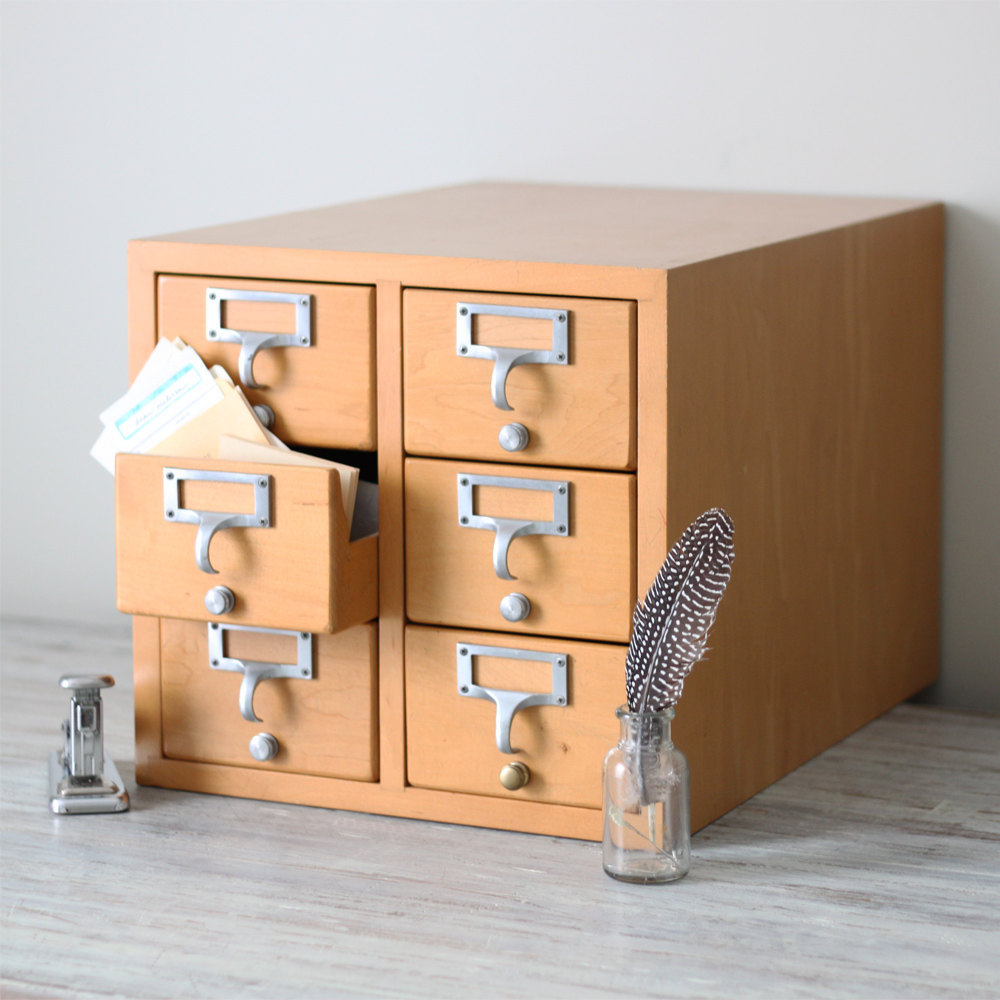 Library card file cabinet 1