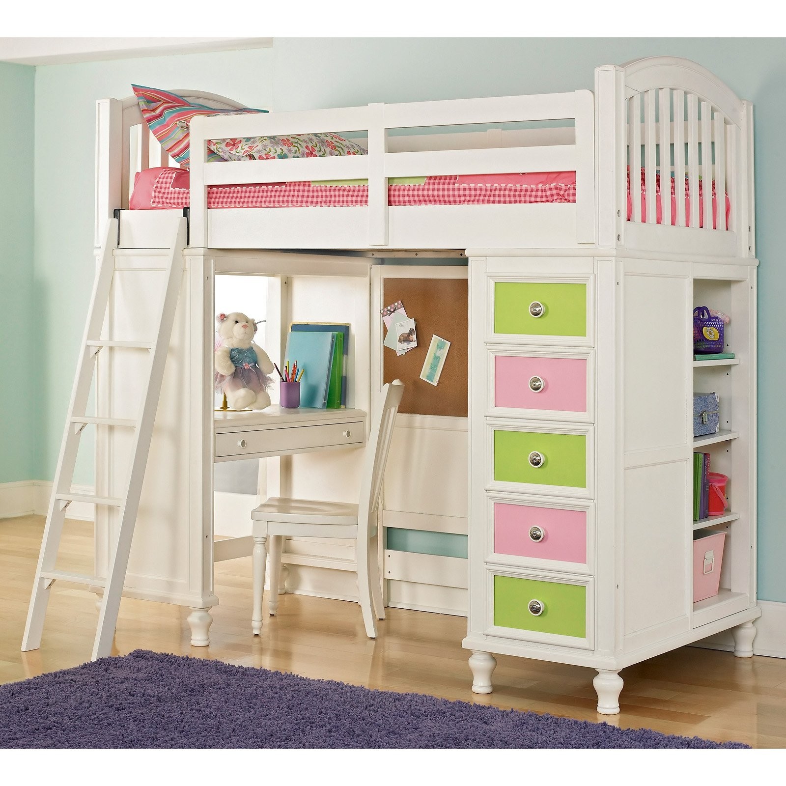 Loft bed girl