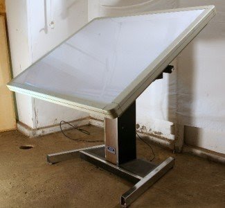 Mayline oak drafting table