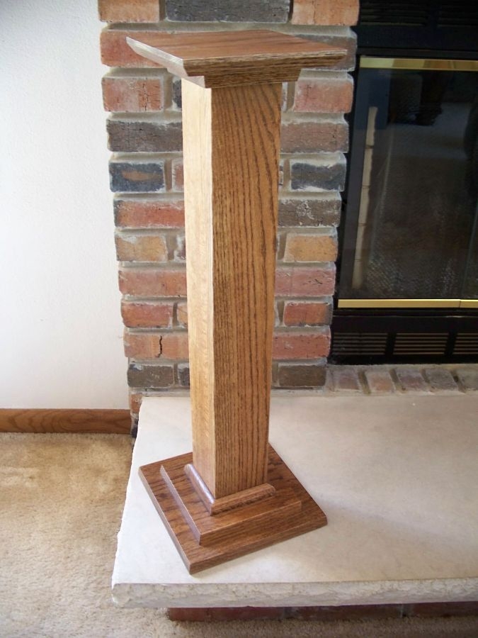 Oak Plant Stand