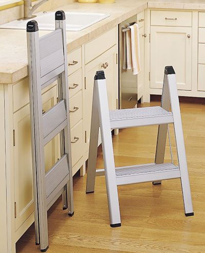 Ultraslim aluminum step stool they fold into nothing retails us