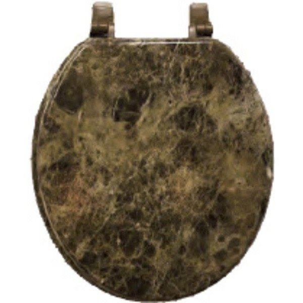Gold foil toilet seat