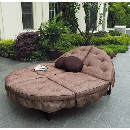 Mainstays sand dune orbit double lounger patio furniture walmart