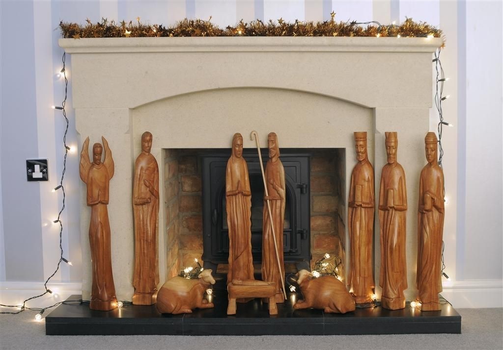 Plastic nativity set