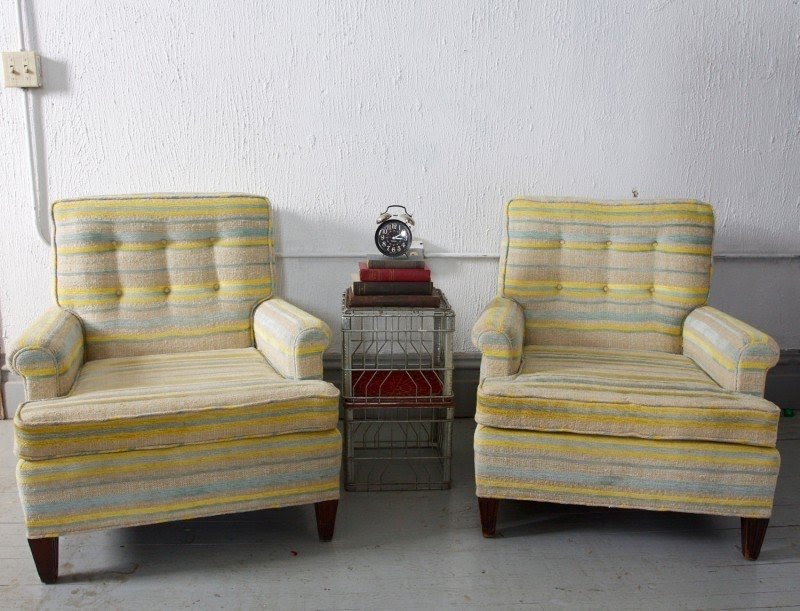 Striped club chair 23