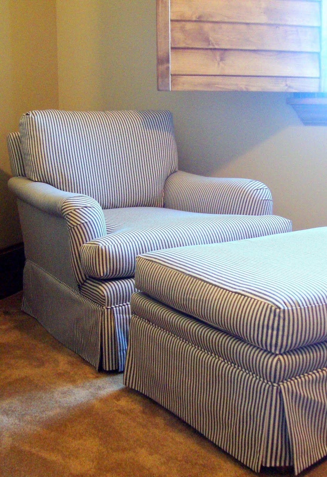 Striped club chair 3
