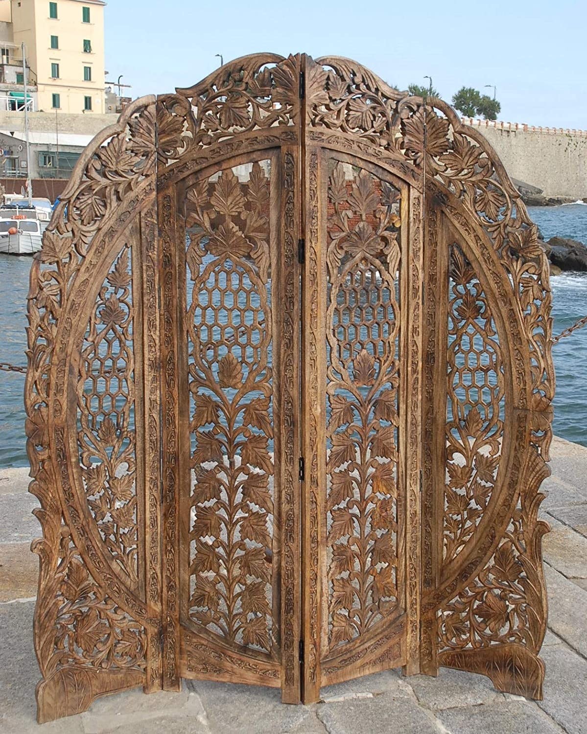 This is so beautiful 4 panel screen room divider paravent