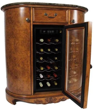 Wine cooler wine bar cabinet granite top from keller international