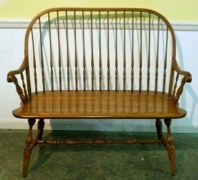4461 1082 hitchcock oak windsor bench