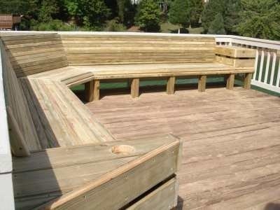 Deck bench plans