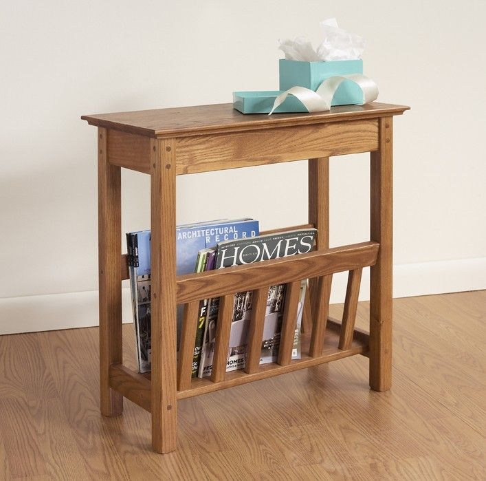 Side table magazine rack 1