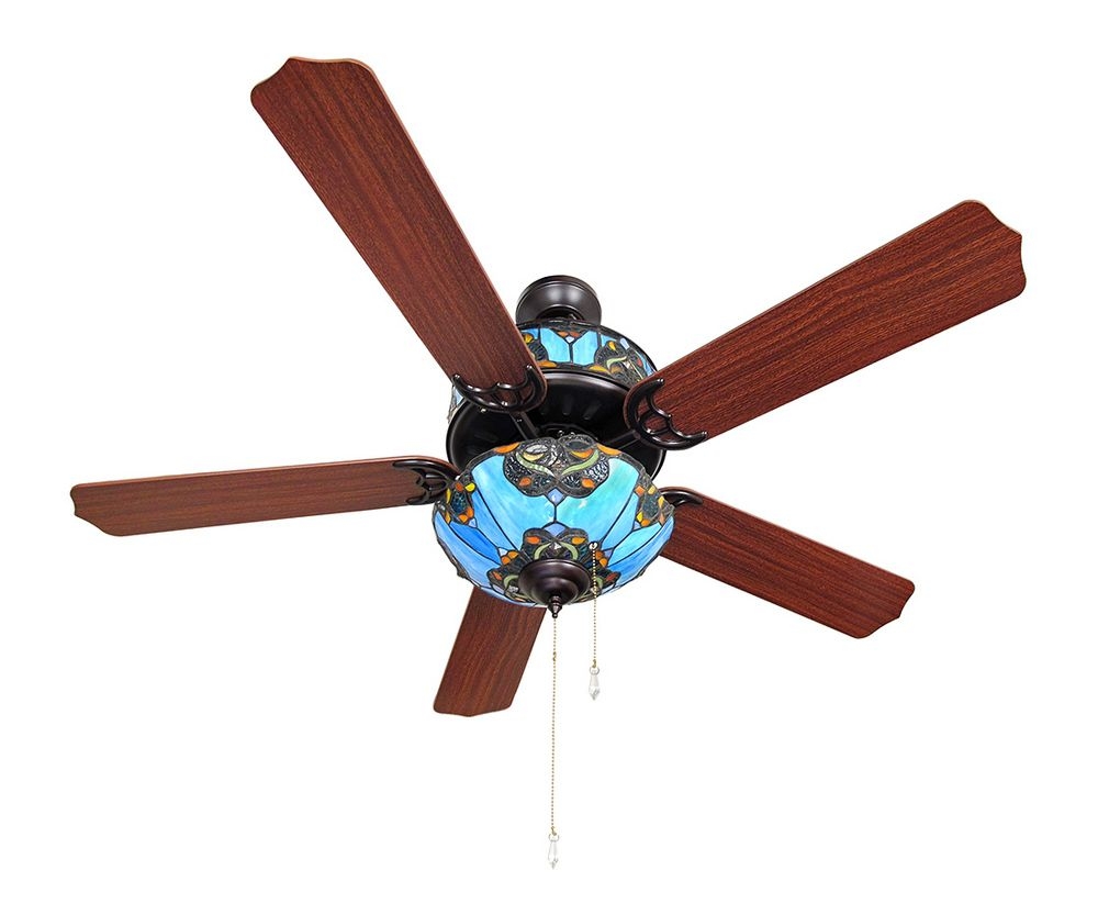 Tiffany style ceiling fan light shades