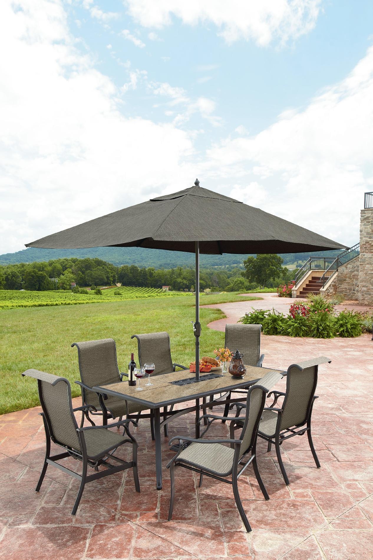 Ty pennington style bryant 7 piece sling dining set
