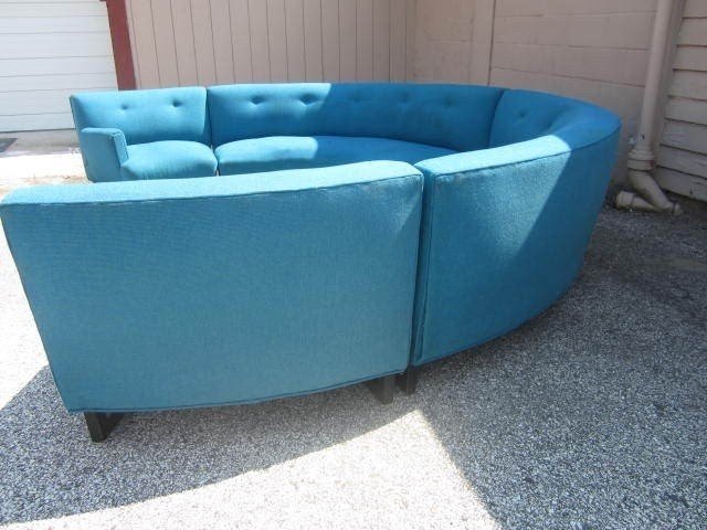Circular sectional sofa image 8