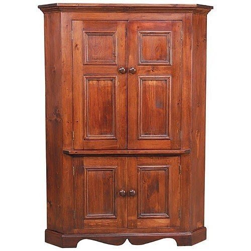 Corner tv armoire with doors