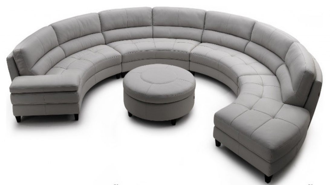 Pavoncello Rotunda 3 Piece Round Sectional Contemporary Sectional Sofas
